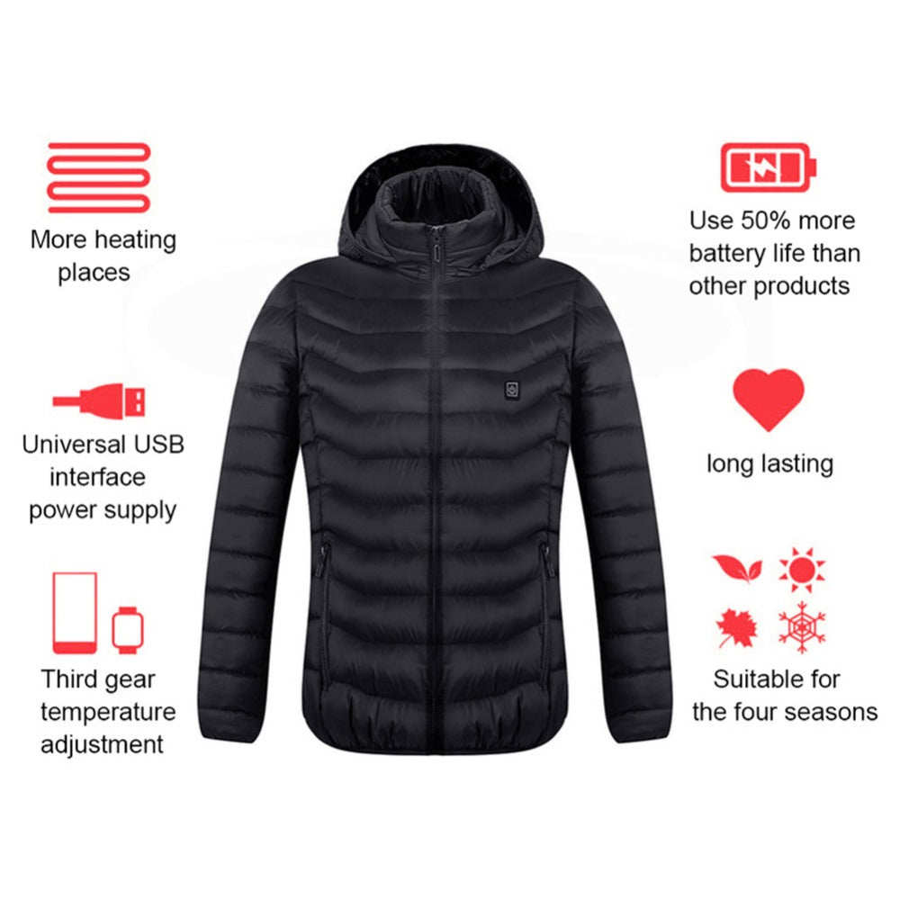 ♨️ Chaqueta Eléctrica de Calor Inducido para Invierno